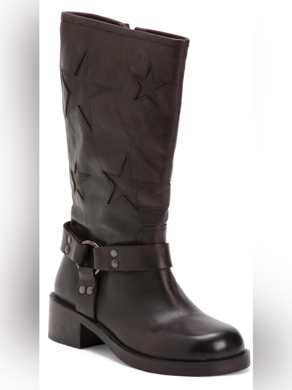 Vintage Foundry Co. Leather Mathilde mid calf Boot. Brown